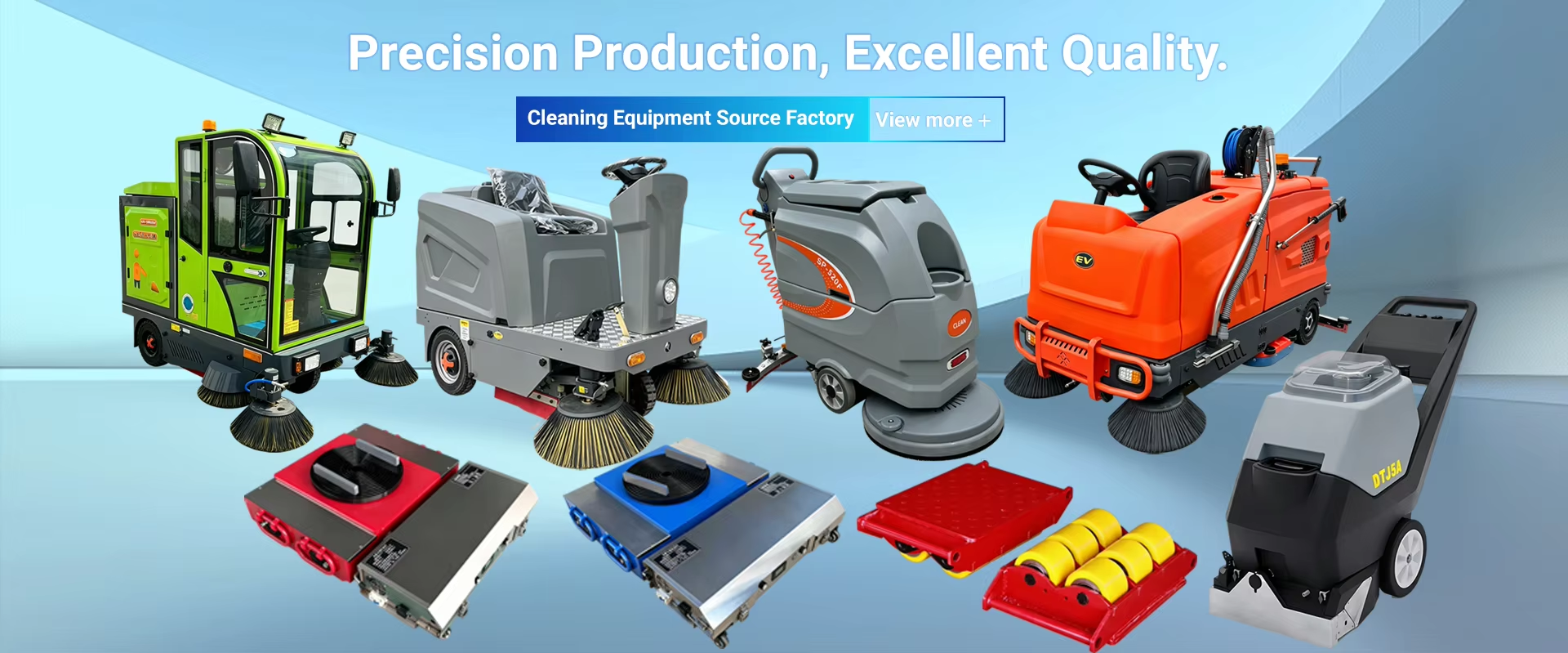 Industrial cleaning equipment product lineup